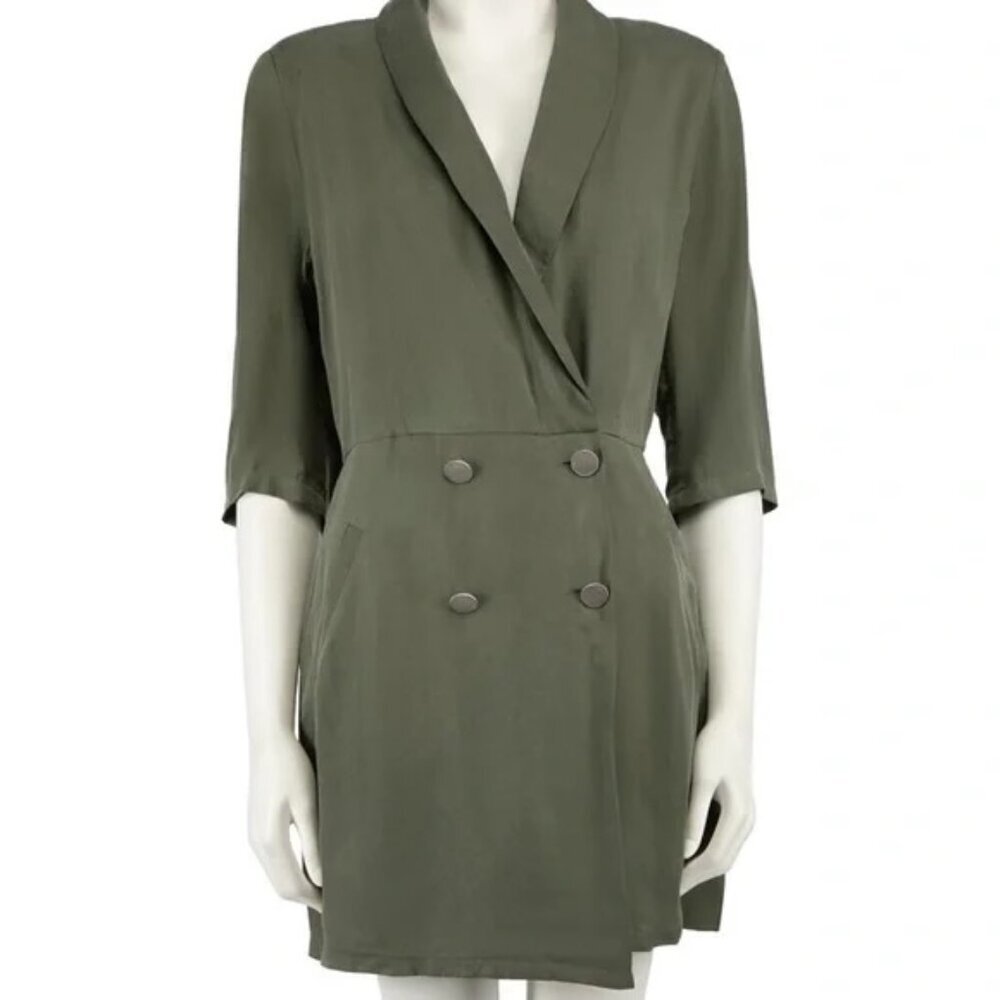 ba&sh Arya green Tuxedo Blazer Dress size 3 (US: Large) FR: 40